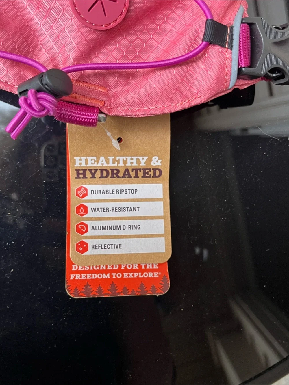 Arcadia Trail Pink Water Bladder Dog Harness - Small